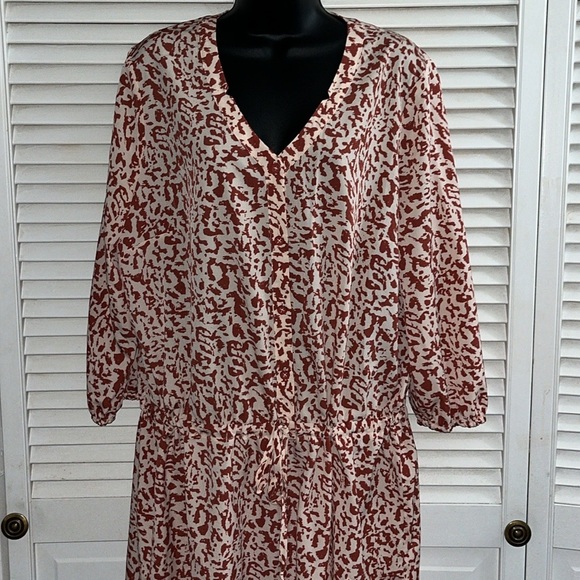 CAbi Sienna animal print ruffle hem dress - Picture 12 of 14